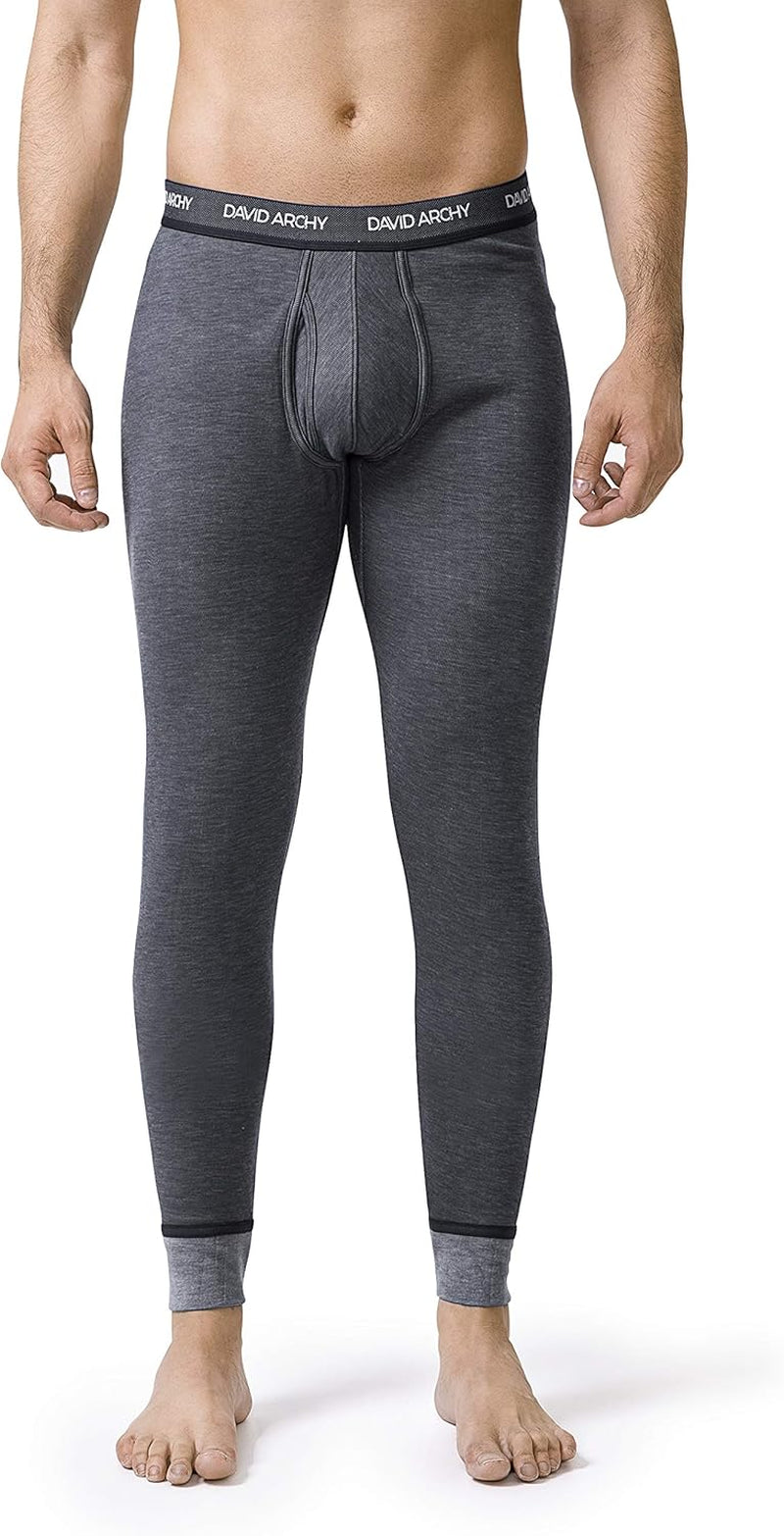Men'S Thermal Underwear Set Winter Warm Base Layers Thermal Top and Bottoms Long Johns Set