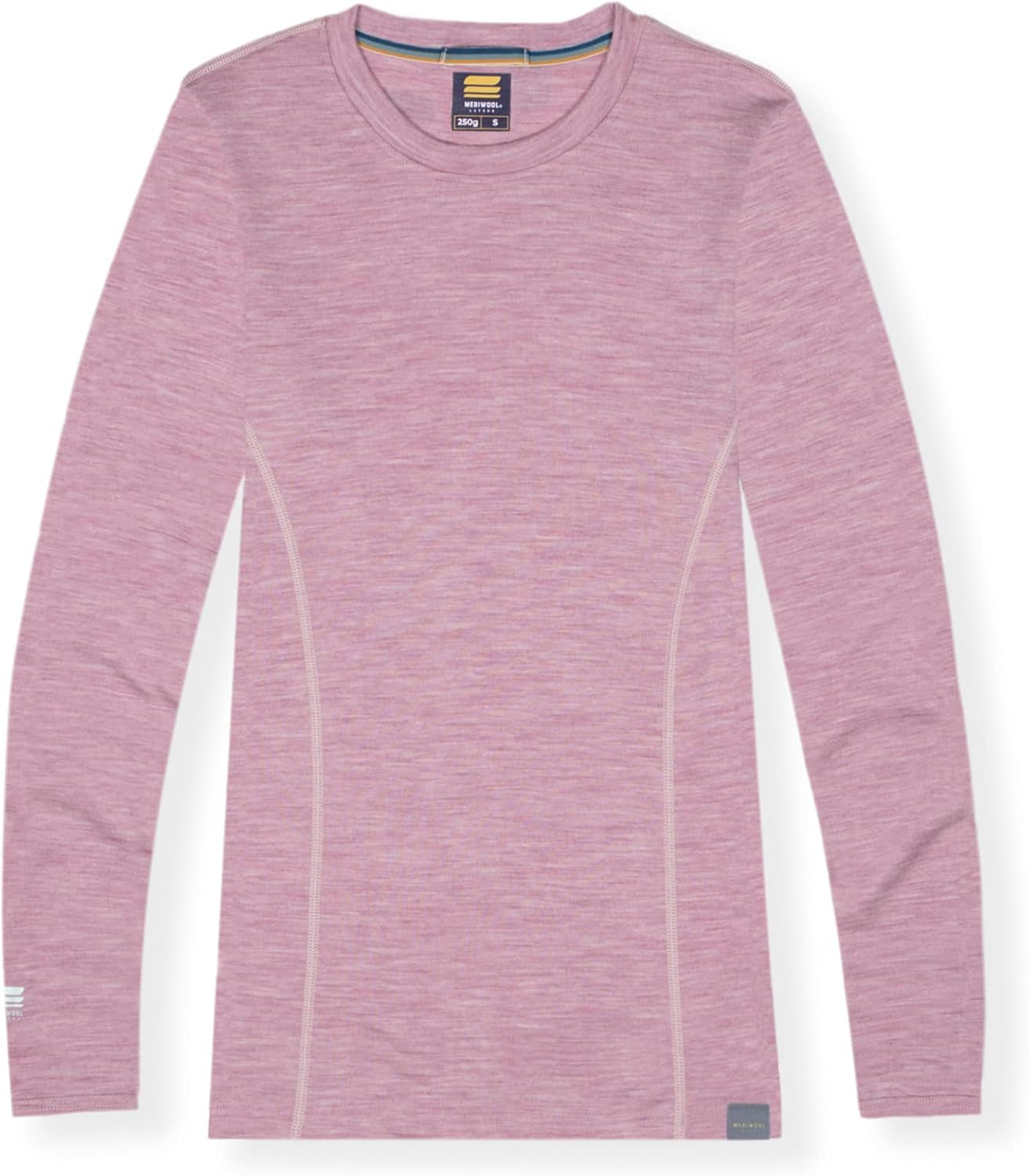 Womens Base Layer 100% Merino Wool Midweight Long Sleeve Thermal Shirt