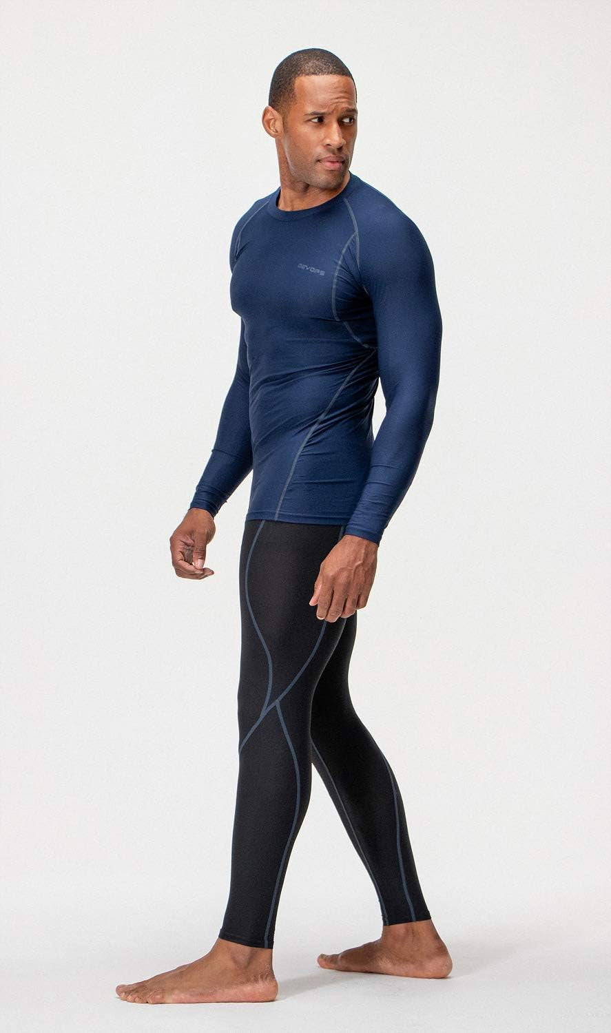 3 Pack Men'S UPF 50+ Long Sleeve Compression Shirts Quick Dry, Cool Gear for Garage Garden Gym Yard and Workouts