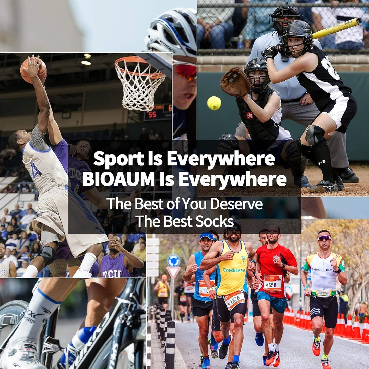 Cushioned Men'S Ankle Socks, 6 Pairs Cotton Athletic Sport Breathable Low Cut Socks for Running Size 8-9.5/10-13/12-14
