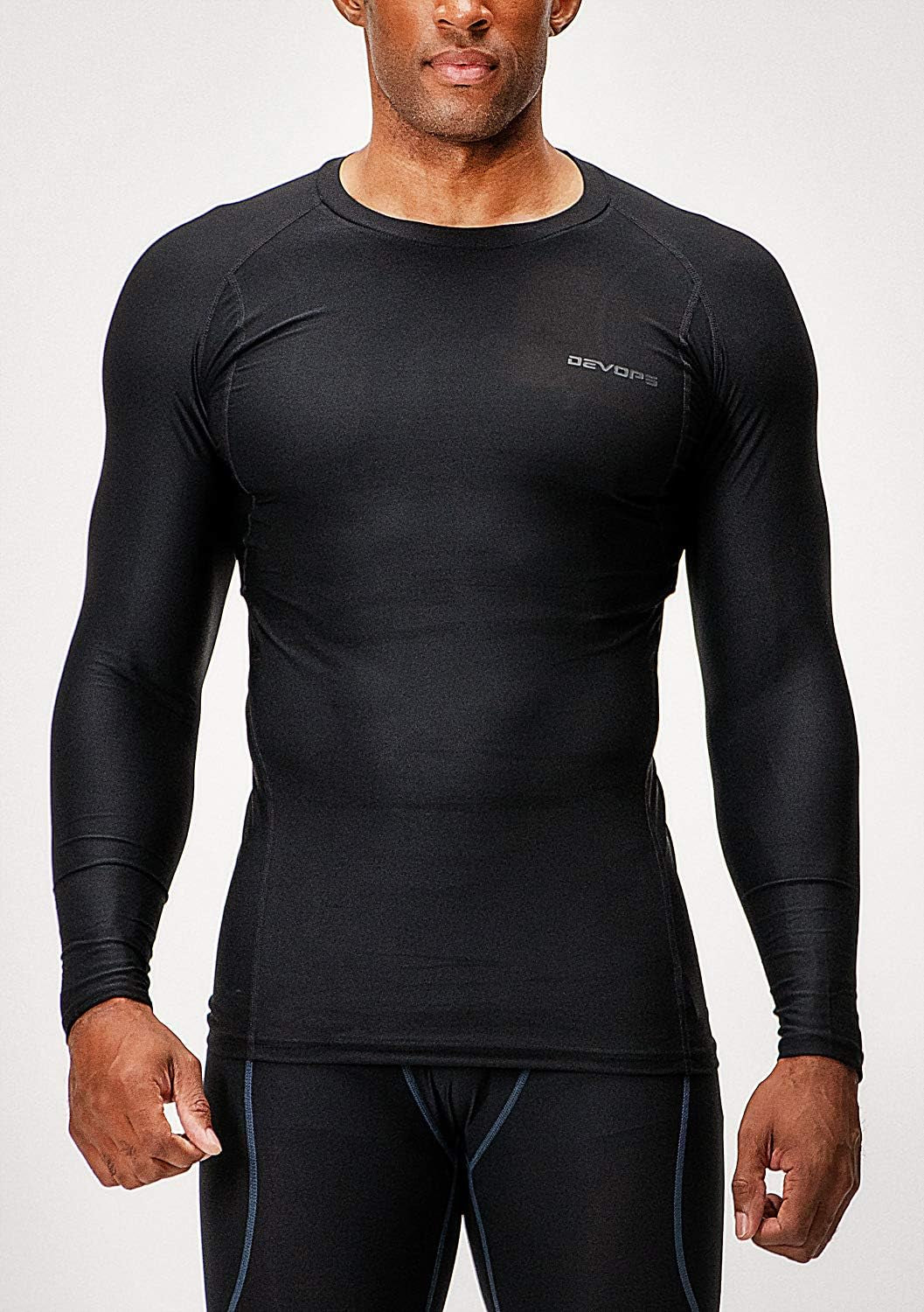 3 Pack Men'S UPF 50+ Long Sleeve Compression Shirts Quick Dry, Cool Gear for Garage Garden Gym Yard and Workouts