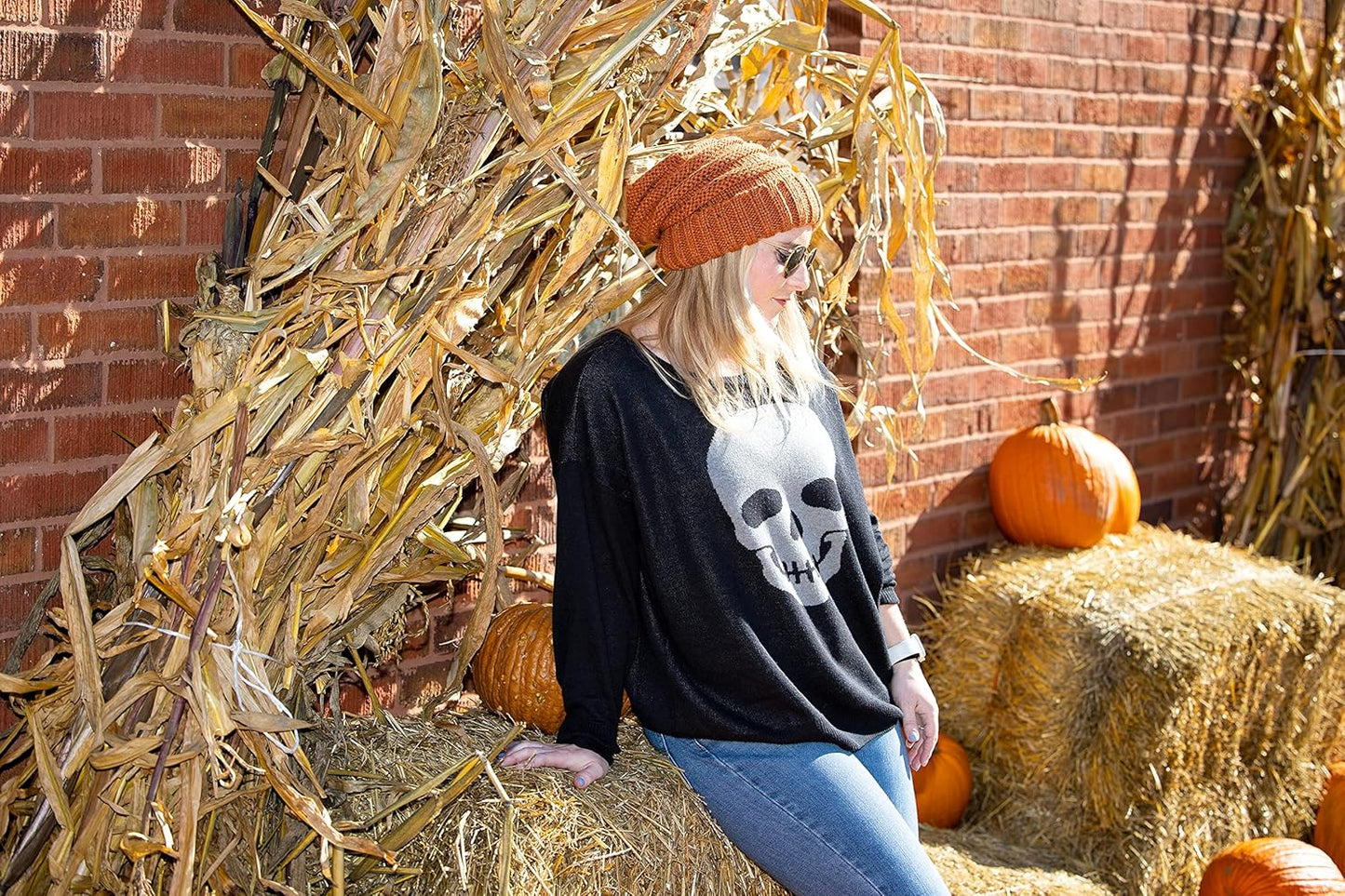 Trendy Warm Chunky Cable Knit Slouchy Beanie