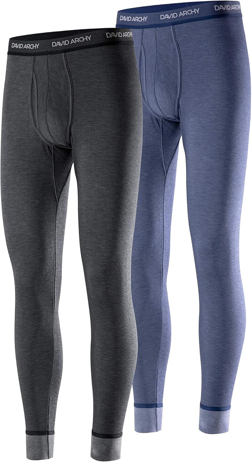 Men'S Thermal Underwear Set Winter Warm Base Layers Thermal Top and Bottoms Long Johns Set