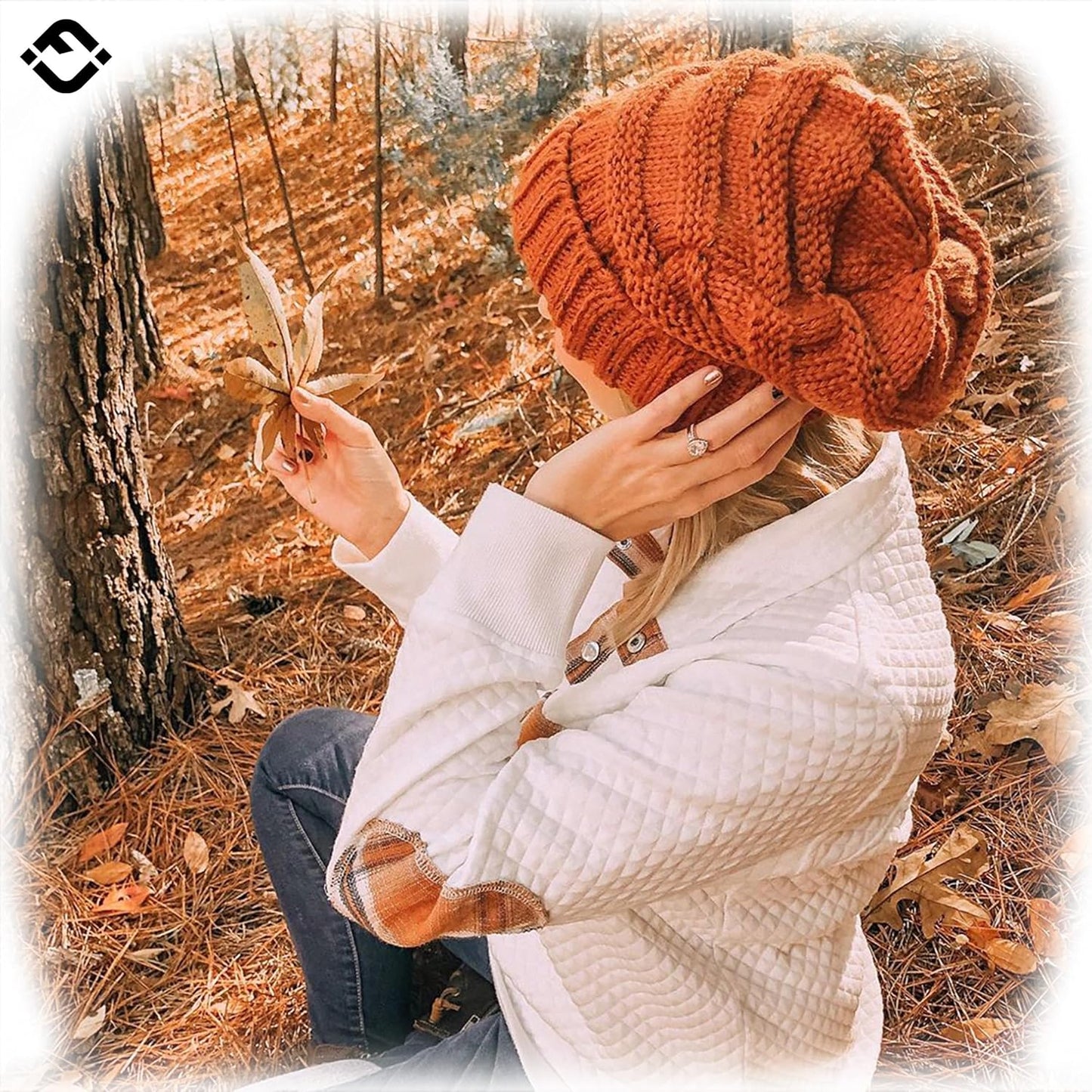 Trendy Warm Chunky Cable Knit Slouchy Beanie