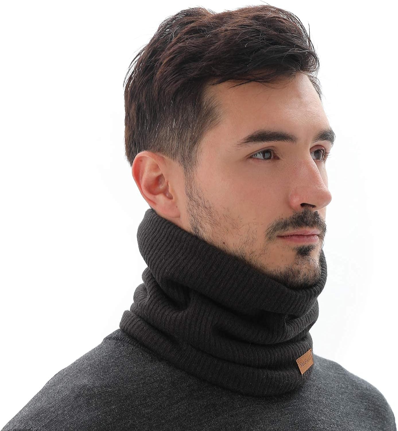 Winter Neck Warmer Men Ski, Neck Gaiter Face Scarf Women, Fleece Scarf for Men Gaiter Mask, Thick Windproof Scarves