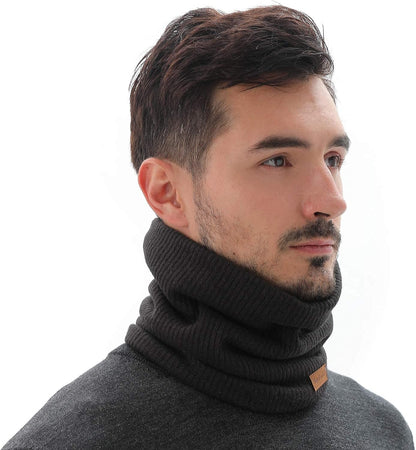 Winter Neck Warmer Men Ski, Neck Gaiter Face Scarf Women, Fleece Scarf for Men Gaiter Mask, Thick Windproof Scarves