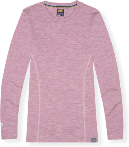 Womens Base Layer 100% Merino Wool Midweight Long Sleeve Thermal Shirt