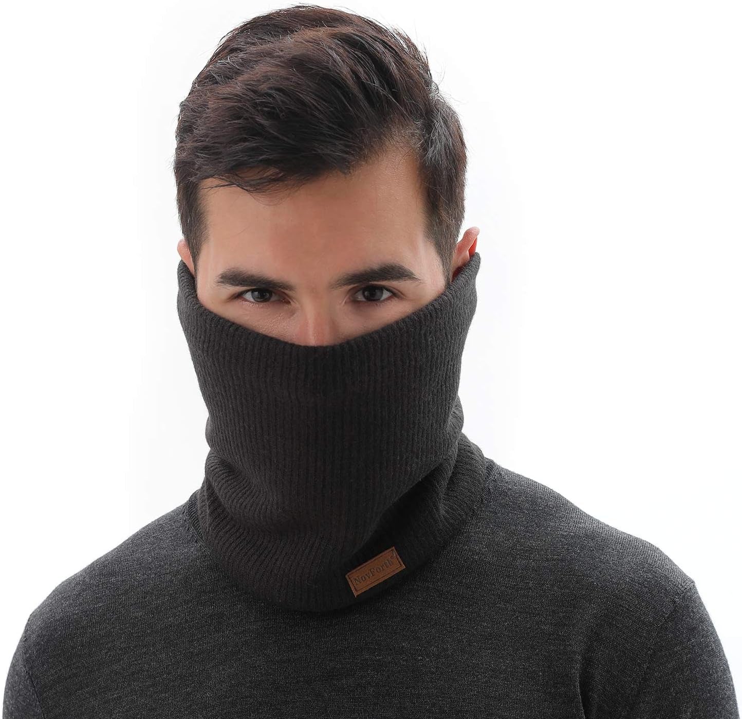Winter Neck Warmer Men Ski, Neck Gaiter Face Scarf Women, Fleece Scarf for Men Gaiter Mask, Thick Windproof Scarves