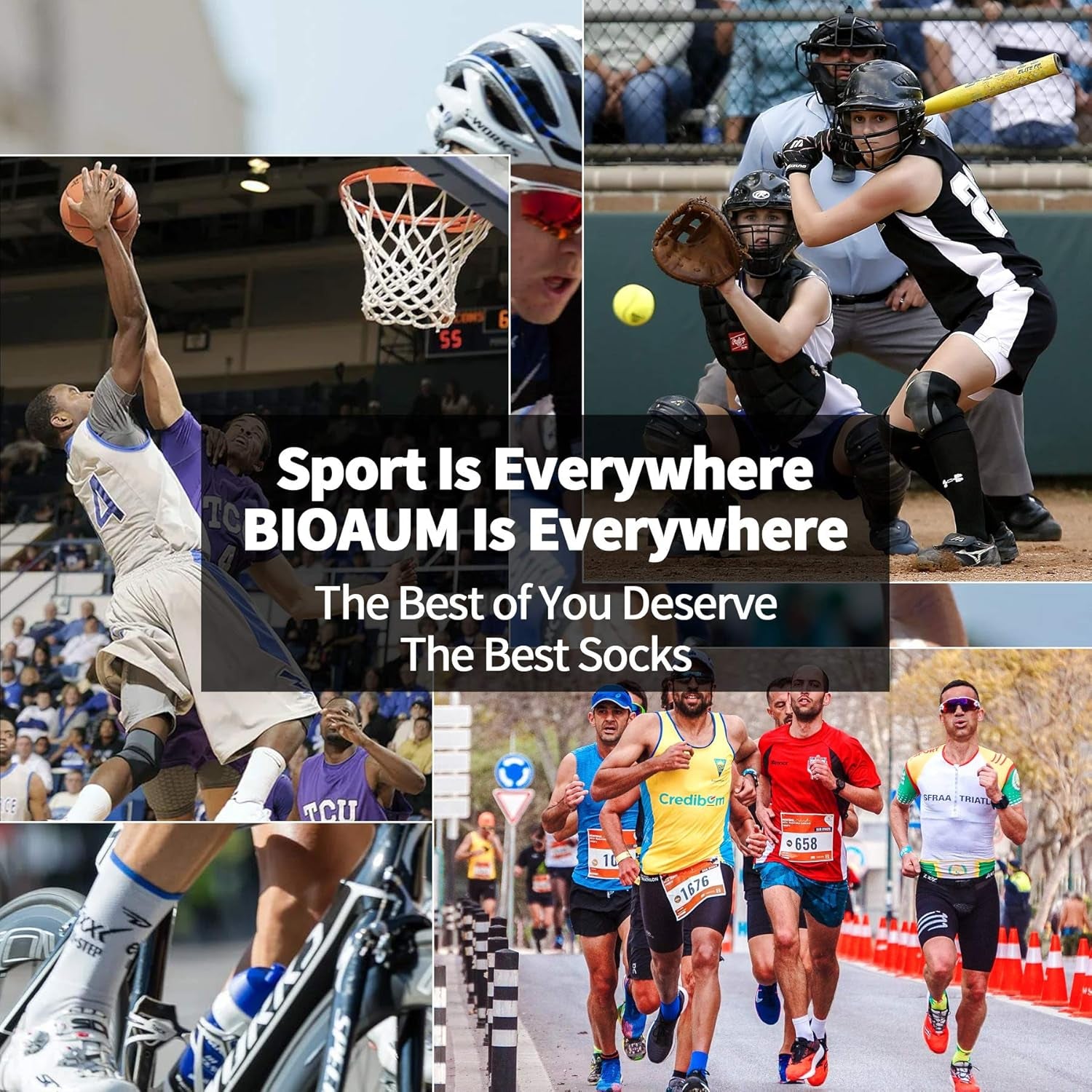 Cushioned Men'S Ankle Socks, 6 Pairs Cotton Athletic Sport Breathable Low Cut Socks for Running Size 8-9.5/10-13/12-14