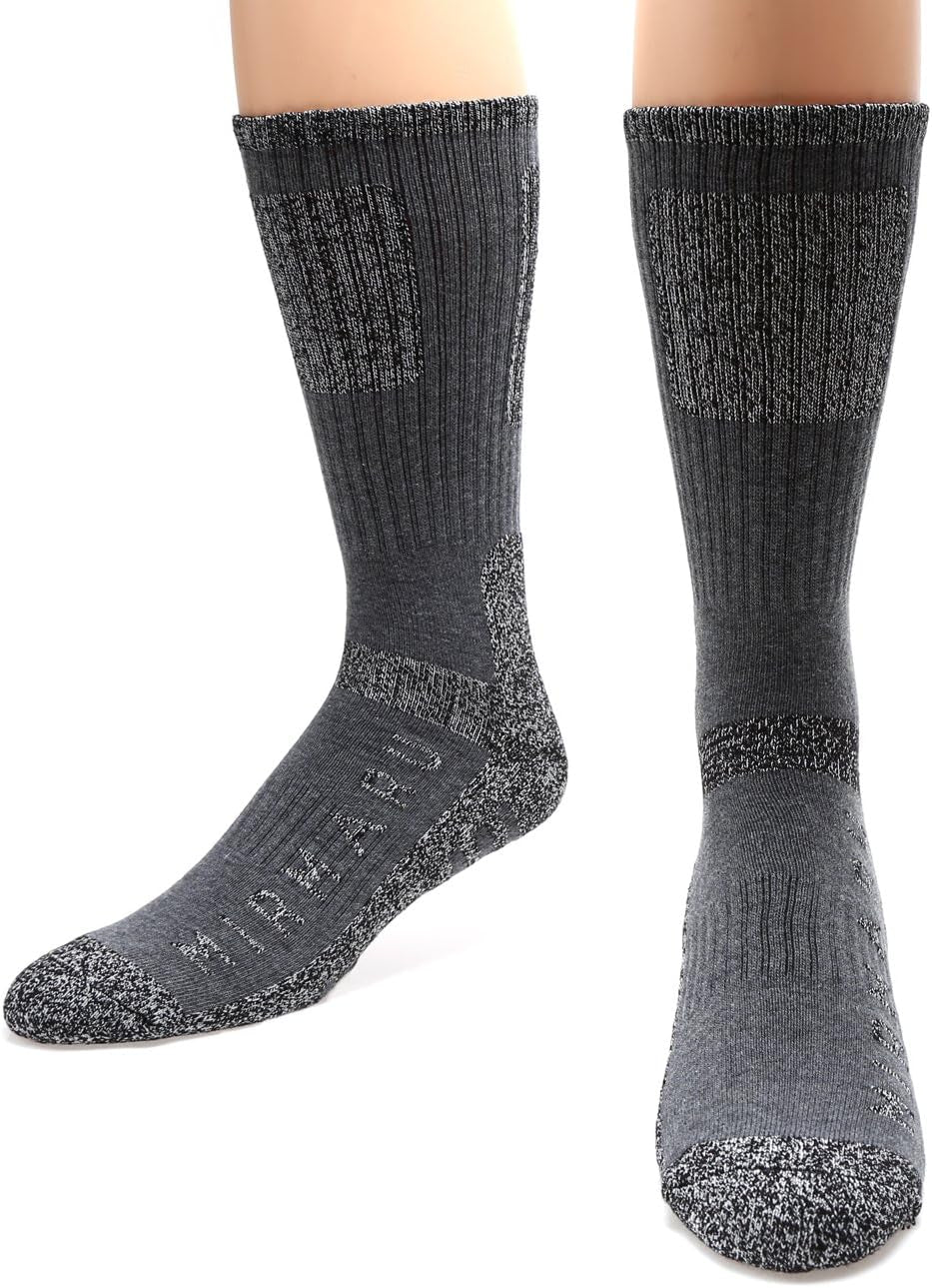 Men'S 5 Pairs Multi Performance Outdoor Sports Hiking Trekking Crew Socks