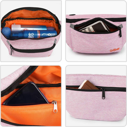 Fanny Pack for Men Women - Waist Bag Pack - Lightweight Belt Bag for Travel Sports Hiking