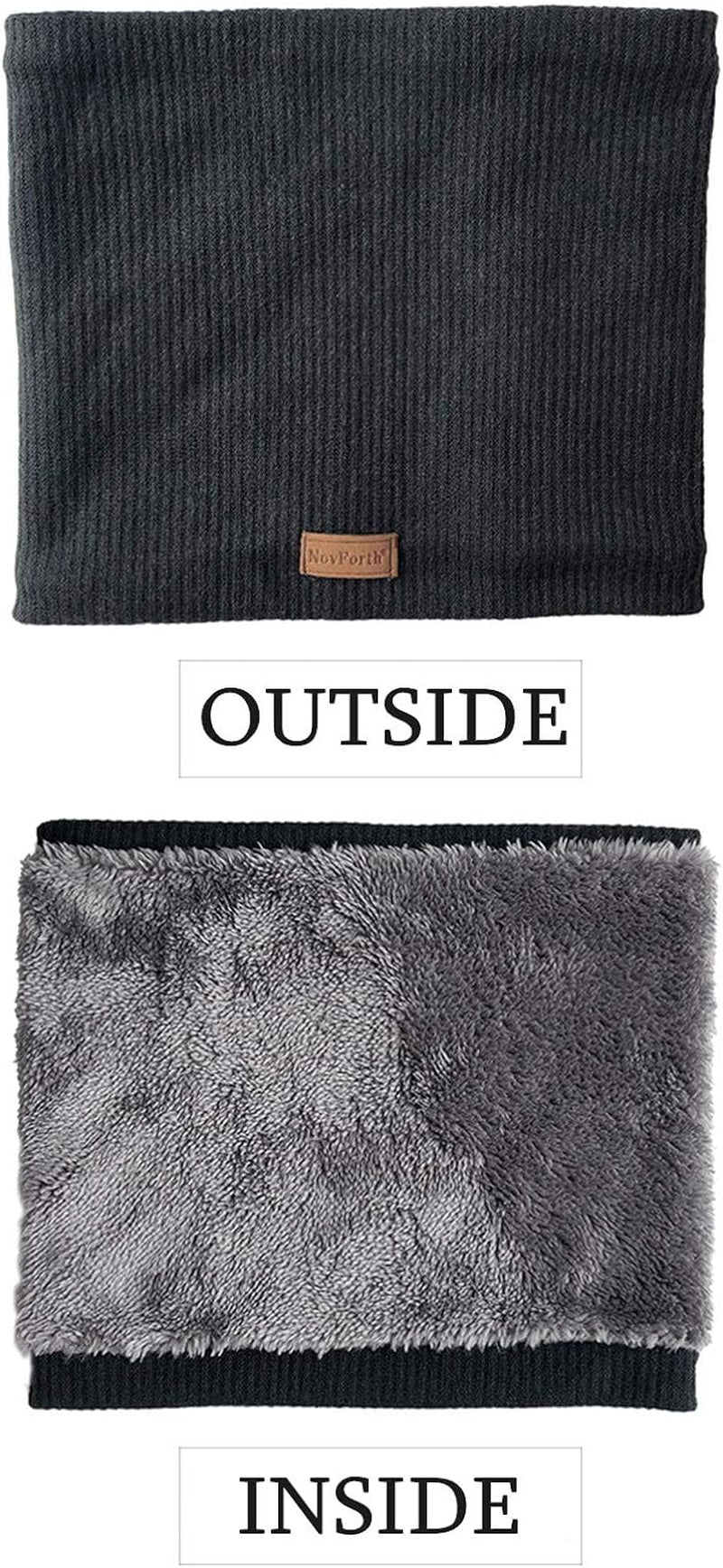 Winter Neck Warmer Men Ski, Neck Gaiter Face Scarf Women, Fleece Scarf for Men Gaiter Mask, Thick Windproof Scarves