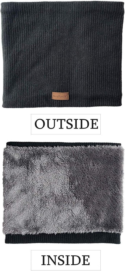 Winter Neck Warmer Men Ski, Neck Gaiter Face Scarf Women, Fleece Scarf for Men Gaiter Mask, Thick Windproof Scarves
