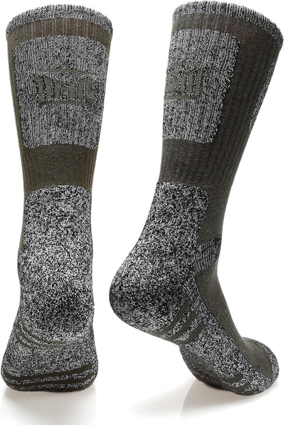 Men'S 5 Pairs Multi Performance Outdoor Sports Hiking Trekking Crew Socks