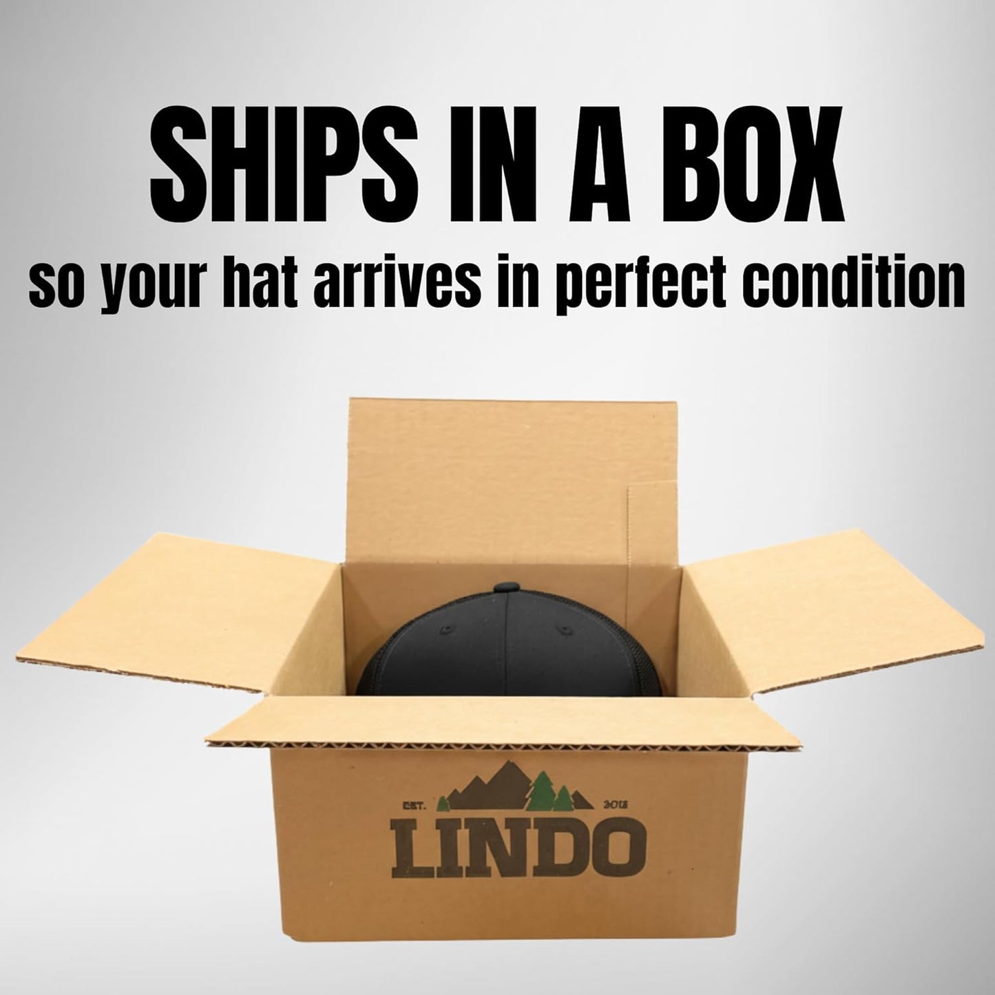 Trucker Hat [ Great Outdoors Design ] for Men and Women: Mid Profile Cap with Breathable Mesh Back and Adjustable Snap